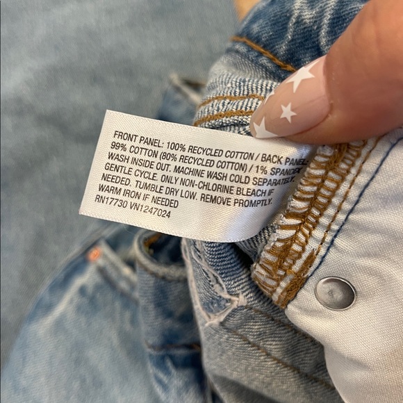 Wild Fable High Rise Straight Denim Jeans Size 0 - Picture 5 of 9